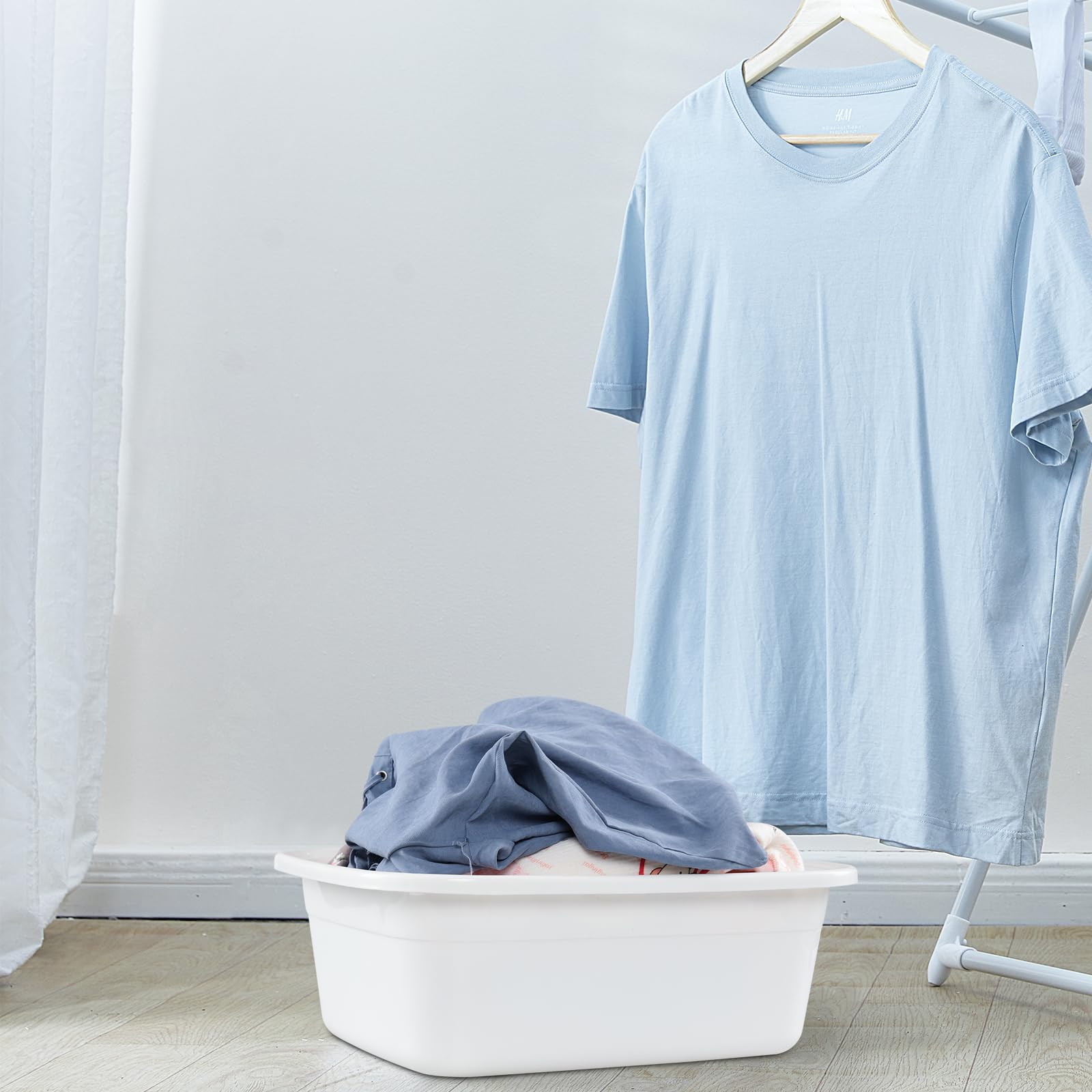 Grand plat de 18 litres, lavabo, fournitures de nettoyage pour lavage, nettoyage, trempage des pieds, lavage de la vaisselle