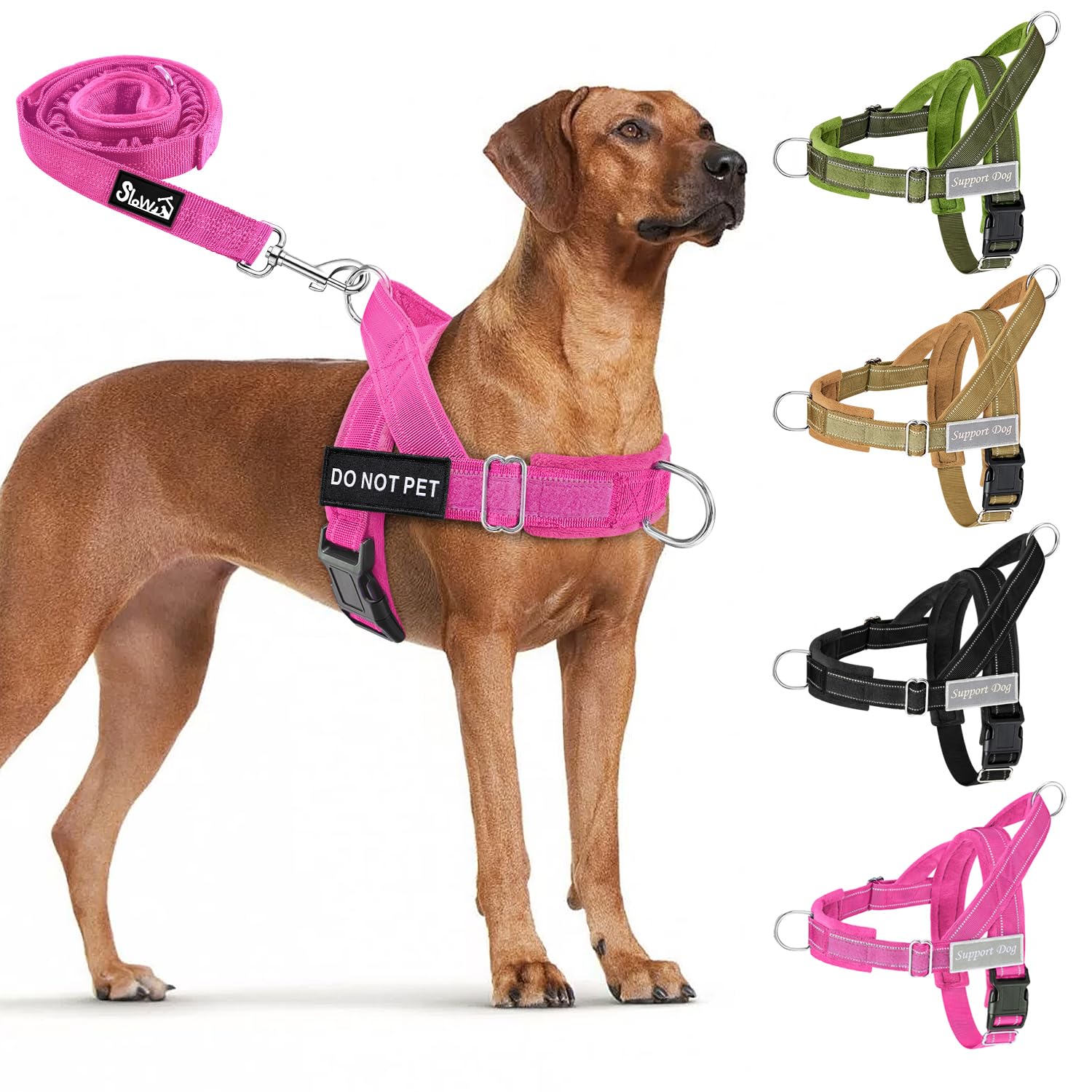 Photo 1 of Lukovee No Pull Dog Harness and Leash Set, Soft Padded Vest with Front Clip