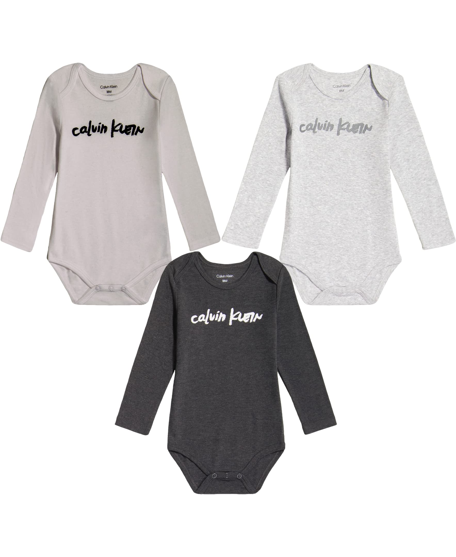 Calvin Kleinbaby-girls 3 Pieces Pack Bodysuit Baby and Toddler Layette Set