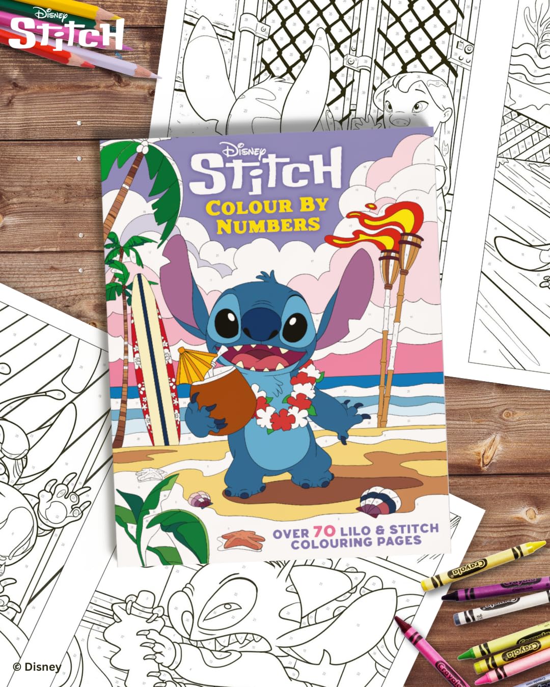 Disney Stitch Colour By Numbers: Over 70 Lilo & Stitch Colouring Pages