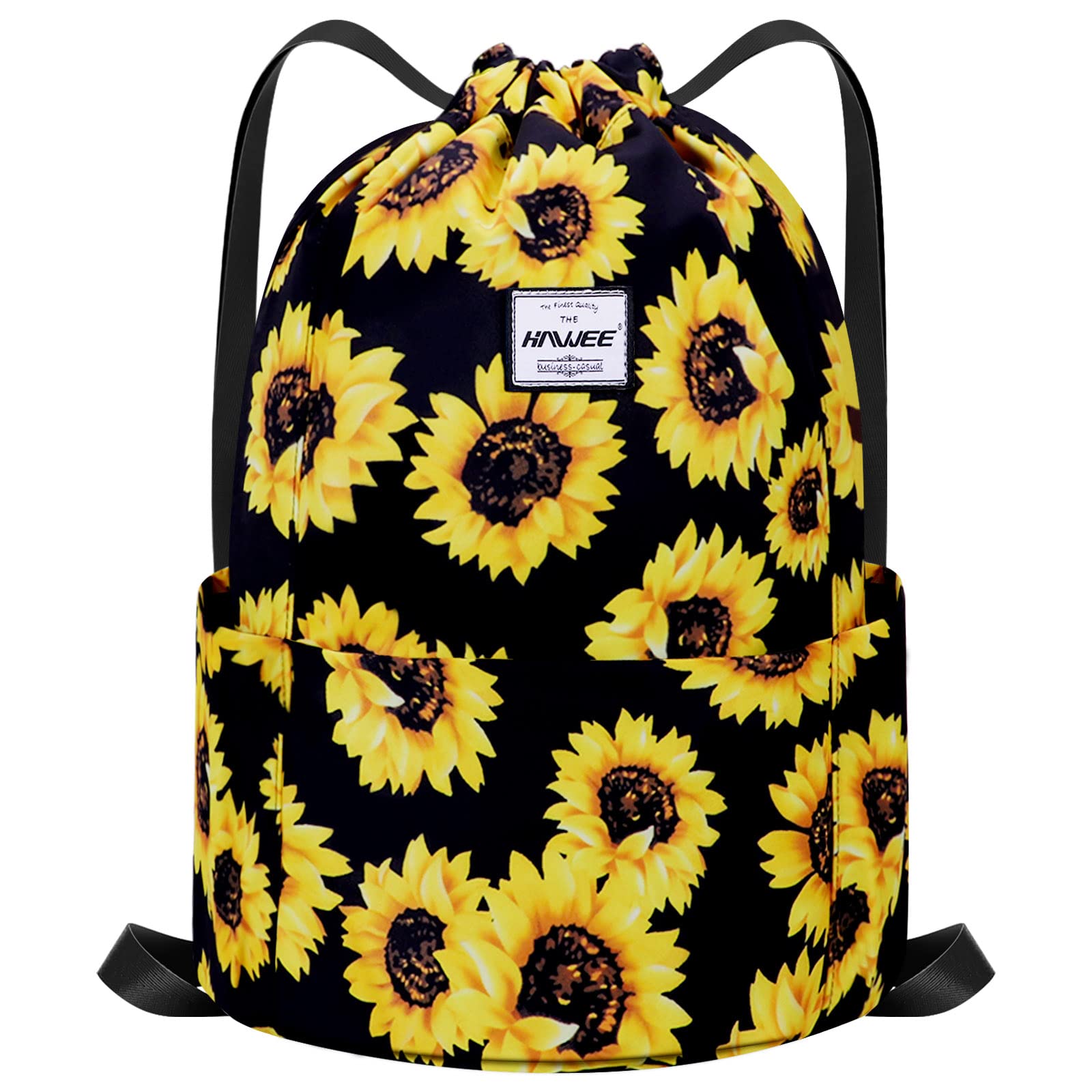 Impermeable Casual Mochila con Cordón Grande Deporte Bolso de Gimnasia Mochila de Cuerda Unisex para Mujer Hombre Vida Cotidiana Aire Libre Yoga Escuela Playa Nadar — view 38