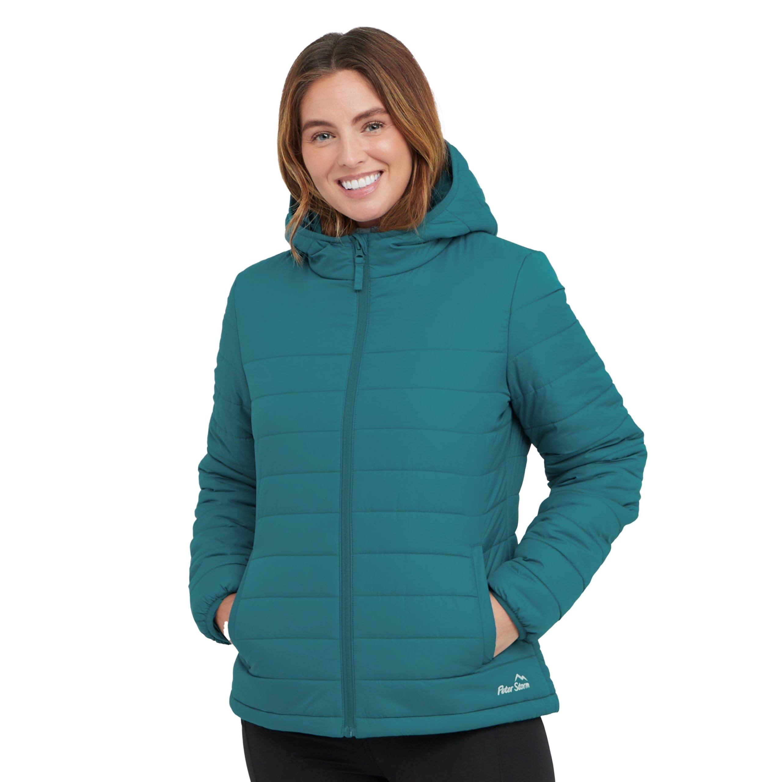 Women's Blue/Light Peter Storm Blisco Iii Hooded Jacket - Size 18 - Insulated Jacket