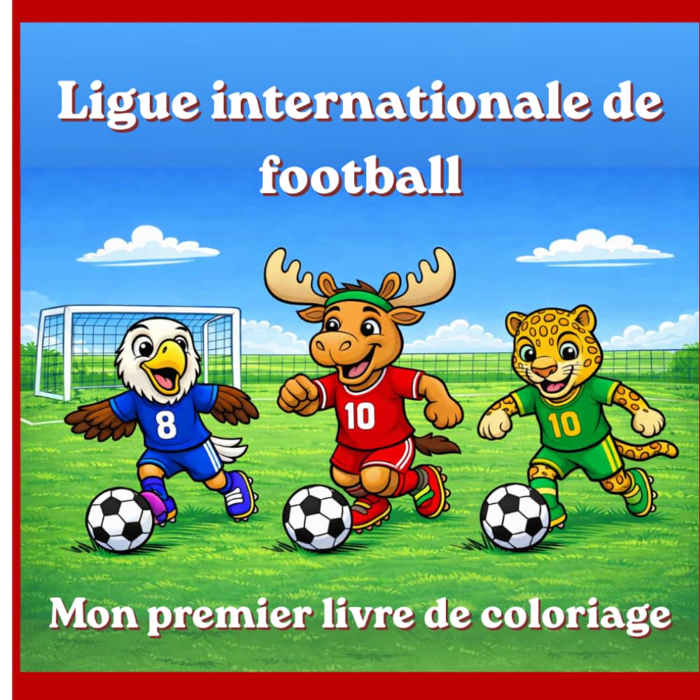 Ligue internationale de football: livre de coloriage