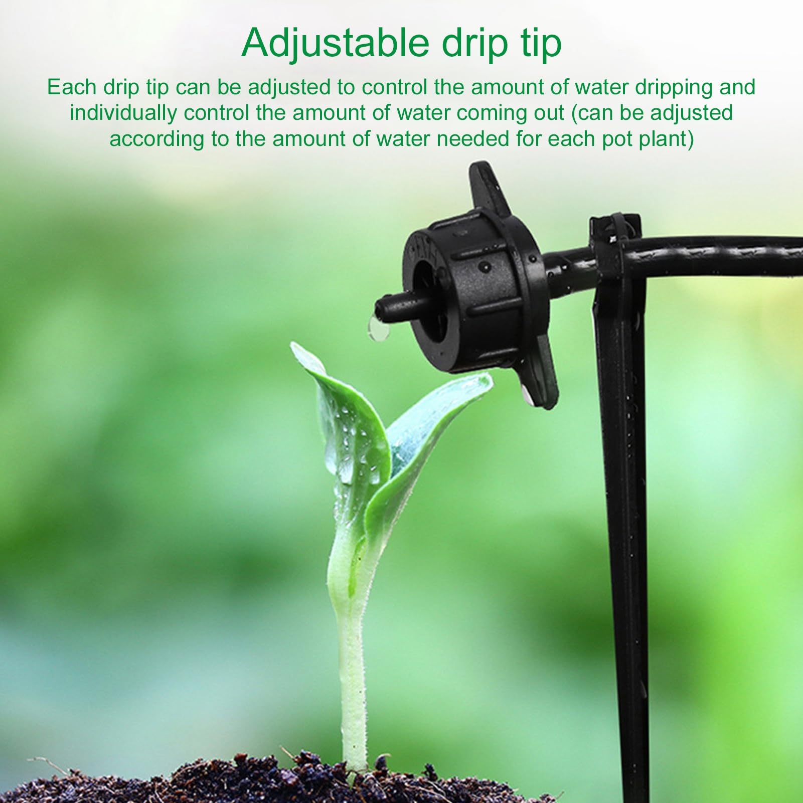 Temporizador de riego inteligente Panel solar de ahorro de energía programable de riego automático para tierras de cultivo de jardín Material ABS 10,5x6,9x4,3 cm