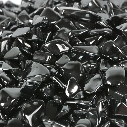 Vista 2 de Justinstones Chips pulidos de hematita triturada piedra rodada adornos curativos de cristal 3.53 oz