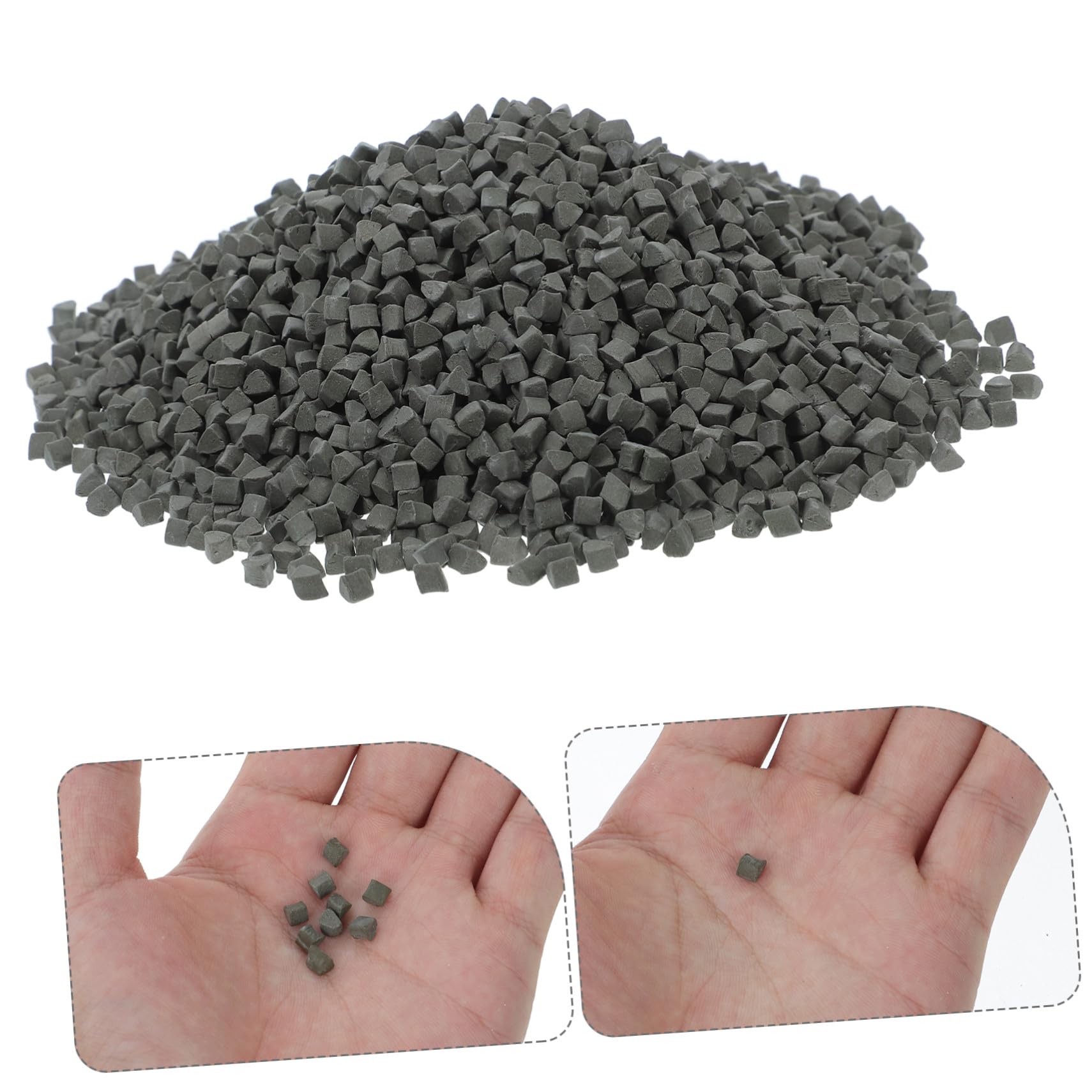 Cabilock Abrasif Facile en Carbure de Silicium 500g Triangulaire Média pour Polisseuses à Pierres, pour Applications Commerciales et Usage Domestique