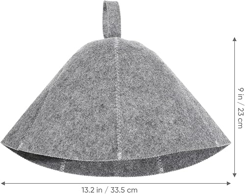 Miniatura 2 de Sombrero ruso de Banya 2 unids sombrero de sauna de fieltro ruso baño vaporario para mujeres hombres gris vaporario