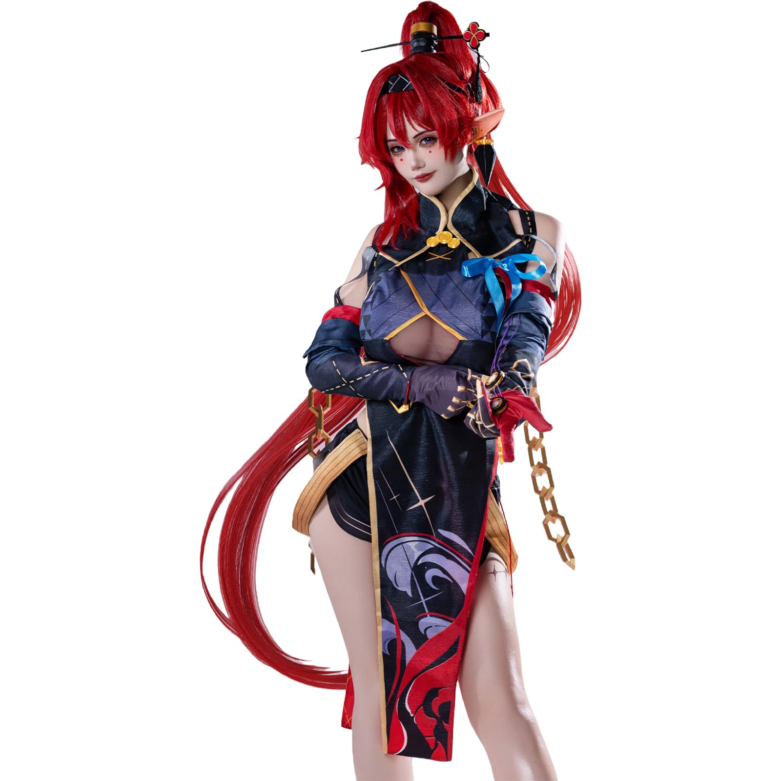 Amazon.co.jp: 鳴潮 コスプレ 吟霖 コスプレ 衣装 + ウィッグ 全