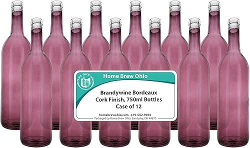 Miniatura 3 de Home Brew Ohio Brandywine 25.4 fl oz Burdeos Botellas Caja de 12