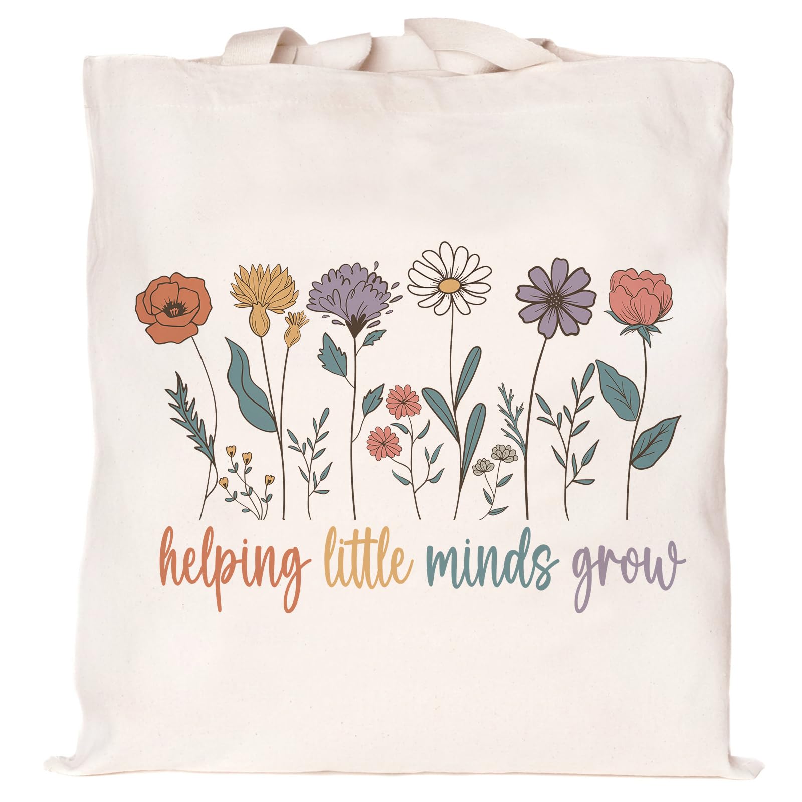 Kimoli Teacher Appreciation Gifts School Canvas Tote Bags Aesthetic Travel Beach Bag Summer Reusable Grocery Shopping Bag