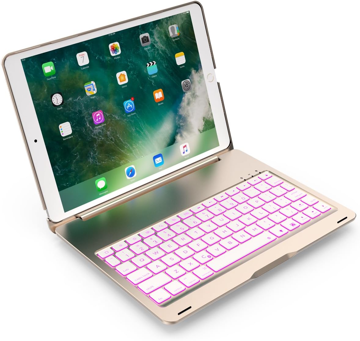 Keyboard Case for 2018 New iPad(6th Gen)& 2017 iPad 9.7 (5th Gen)& iPad AirBacklit Wireless