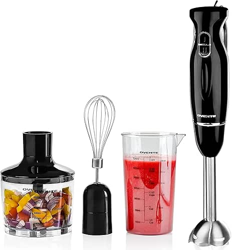 OVENTE Immersion Hand Blender Set, 300W Corded Electric Handheld Stick