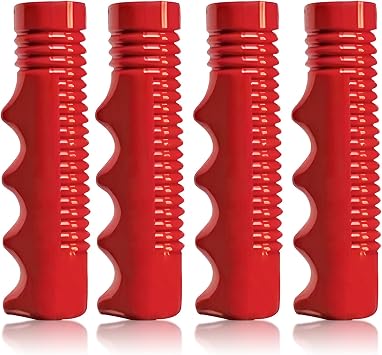 AGLOO 2 Pair Tricycle Handlebar Grips, Non-Slip Classic 3/4" Ribbed Handlebar - Replacement for Radio Flyer Tricycle, Bicycle, Bike, Toddler Trike