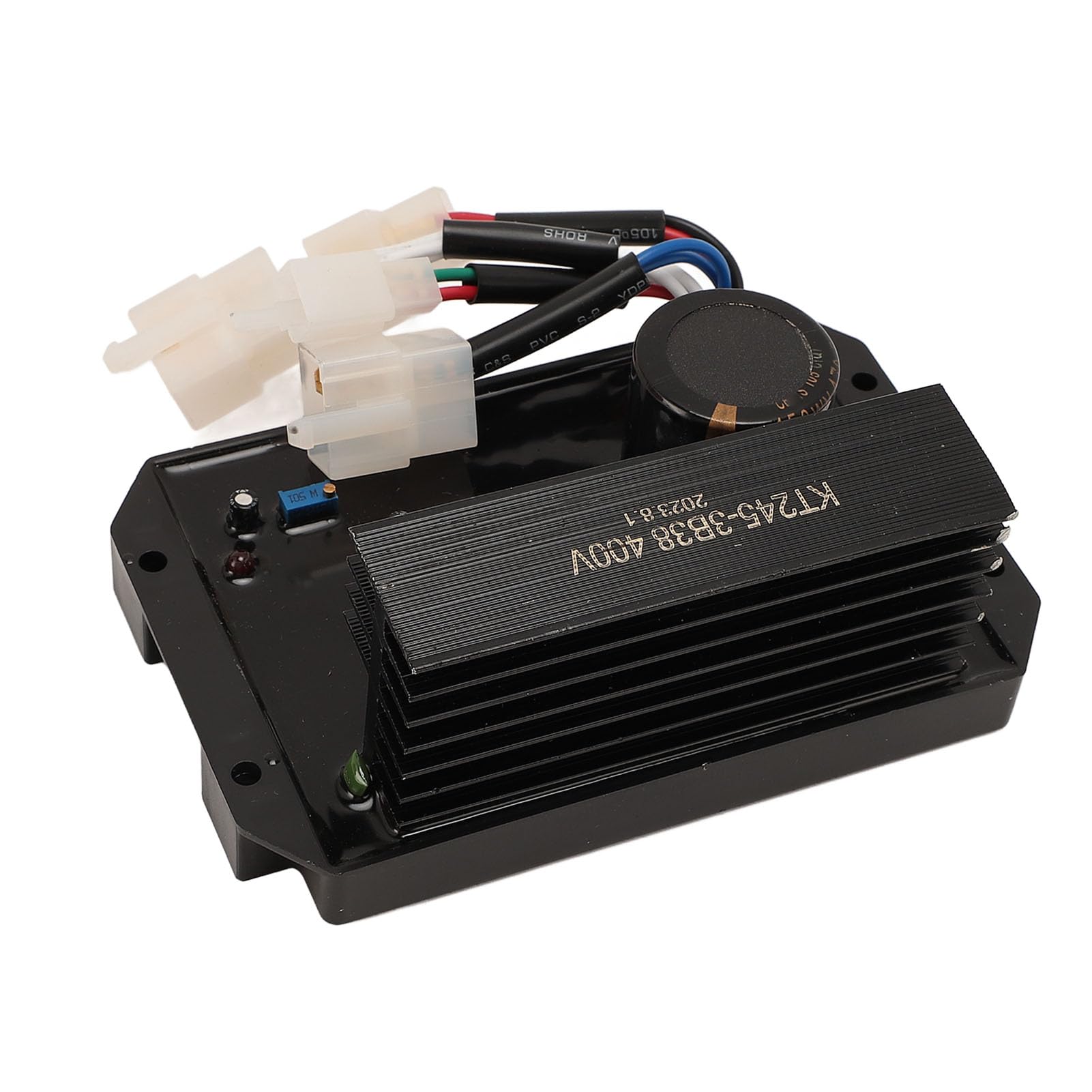 Regulador de Voltaje del Generador KT245 3B38 400V, Estabilizador de Voltaje Automático Lineal para Generador de Gasolina, con Fácil Instalación y Condensadores de Alta