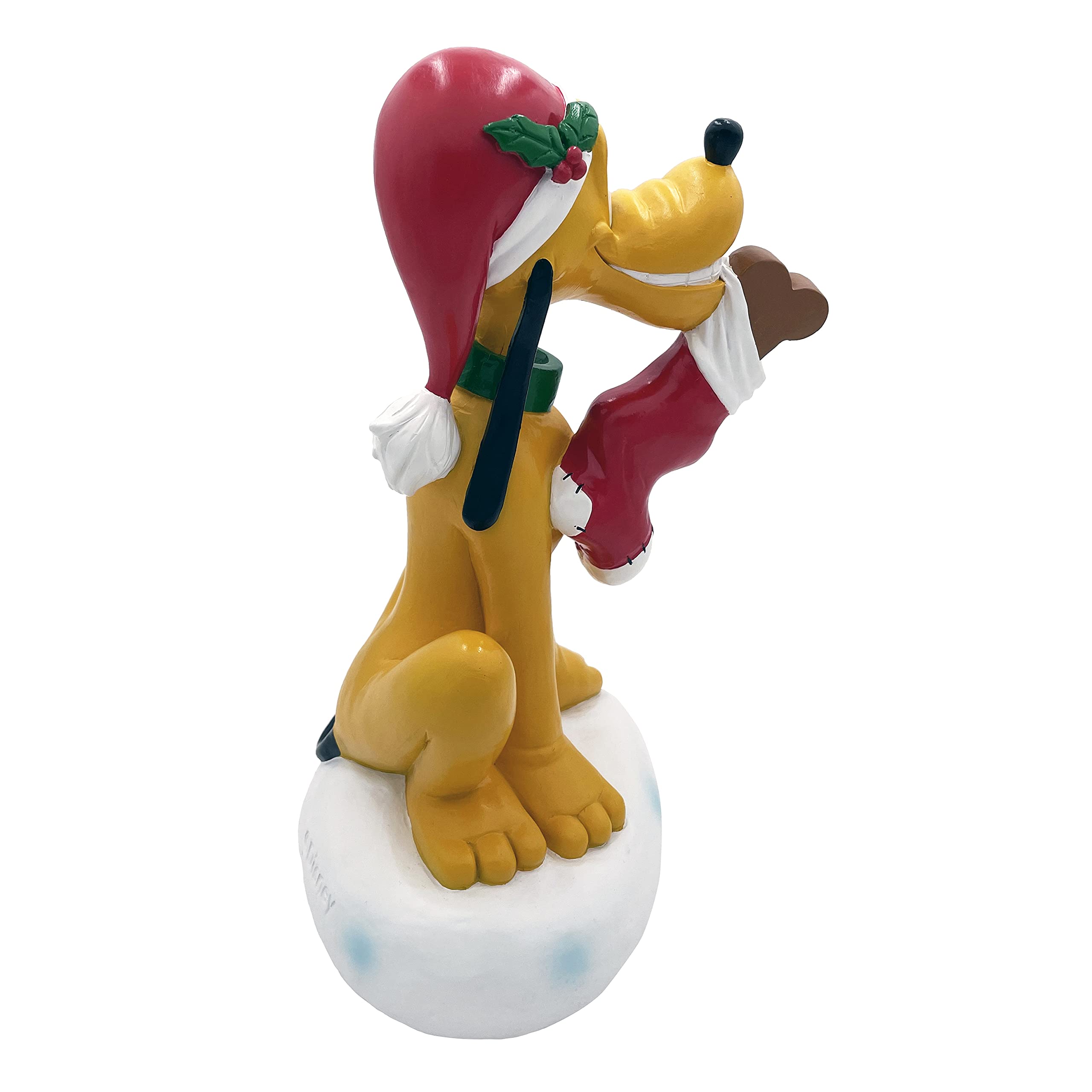 Amazon.com: DISNEY Pluto with Bones Christmas Garden Statue 10