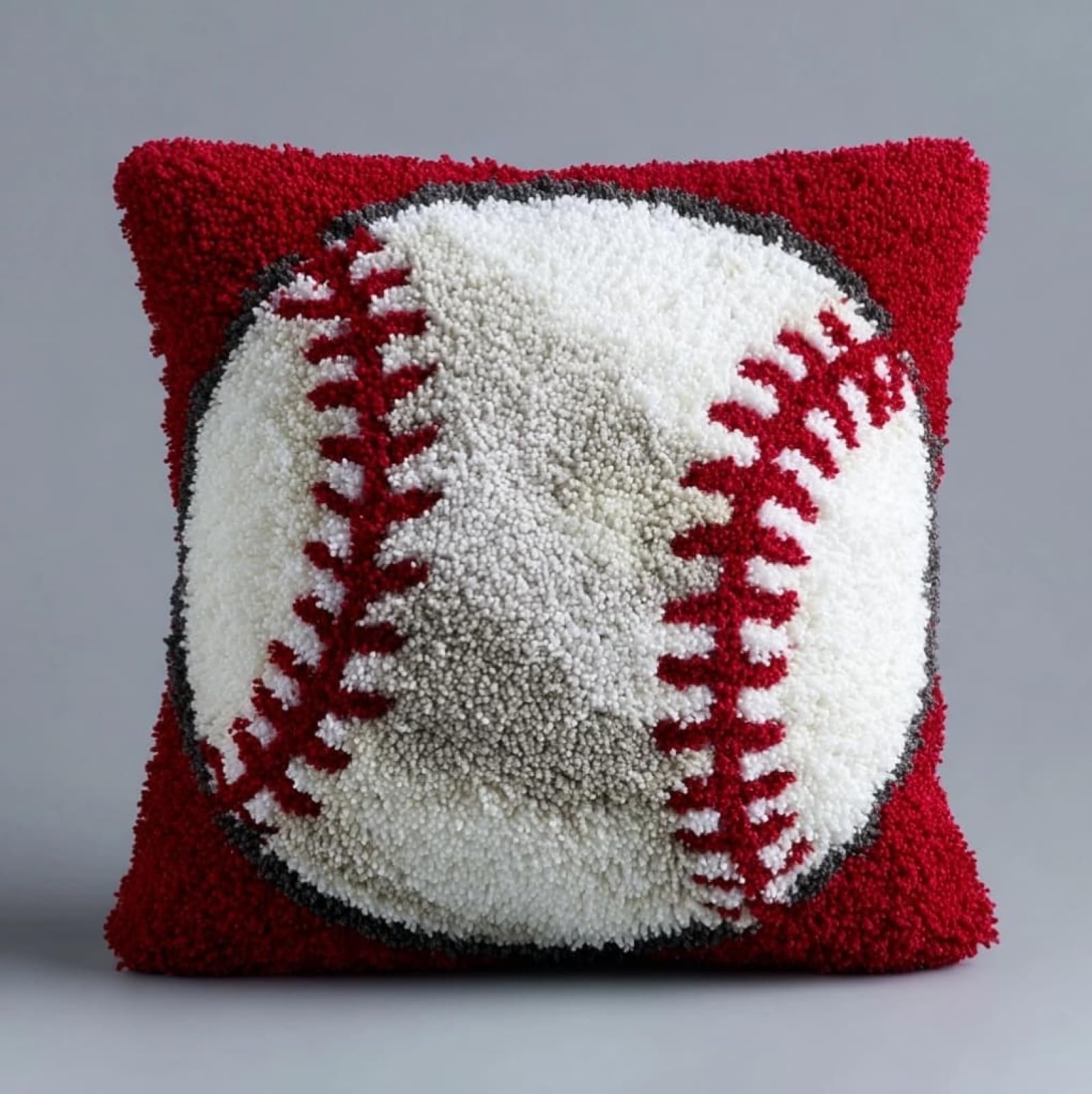 AxiangziK DIY Latch Hook Pillow Kits for Adults,Baseball