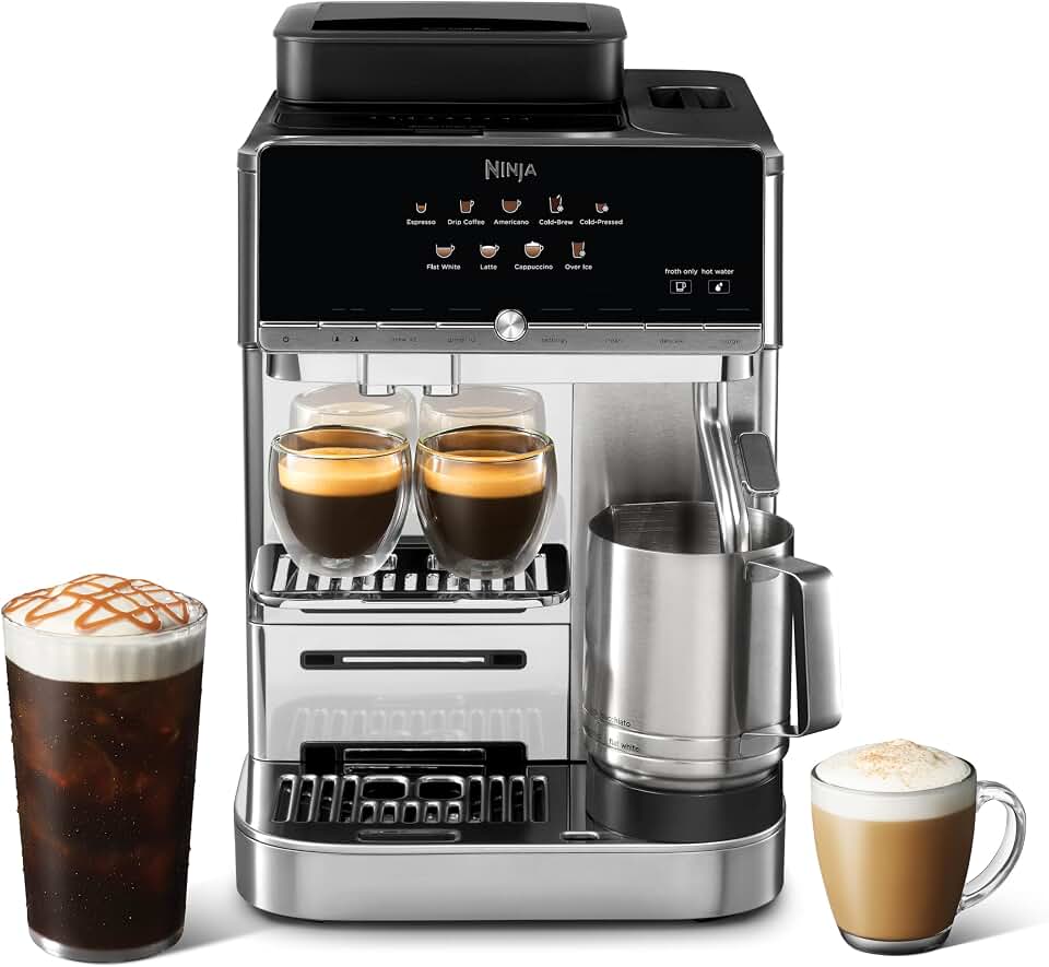 Ninja AutoBarista Fully Automatic Espresso, 10 Drink Options, AE1001