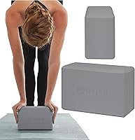 Vista 22 de Gaiam Yoga Block - Supportive Latex-Free Eva Foam - Soft Non-Slip Surface with Beveled Edges for Yoga, Pilates, Meditation