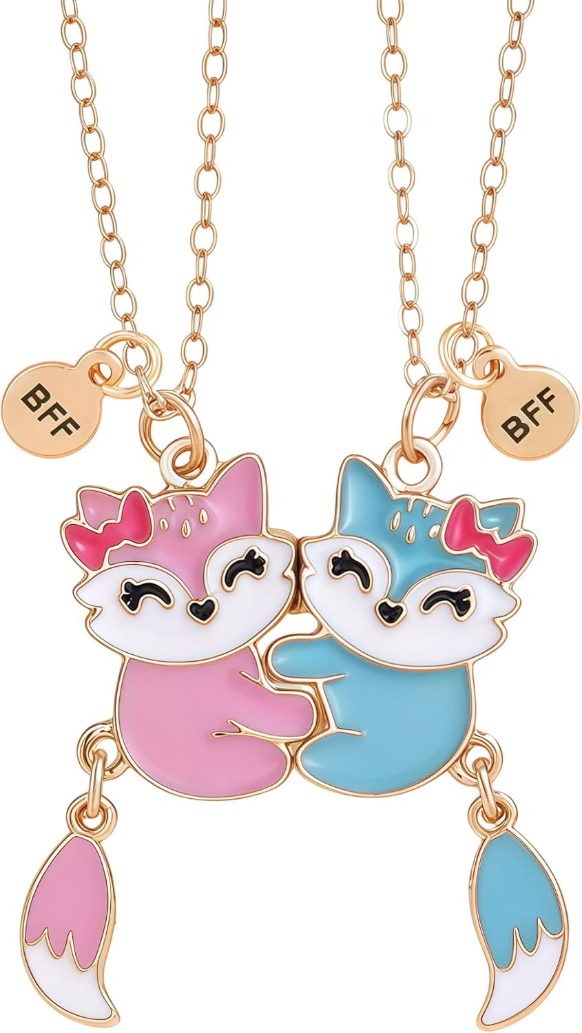 Best Friend Friendship Necklace Gifts Matching BFF Necklace for 2 Girls
