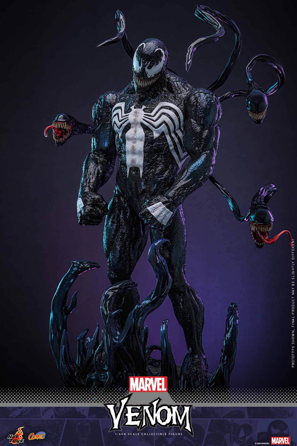 Cómic obra maestra Marvel Comics Venom escala 1/6
