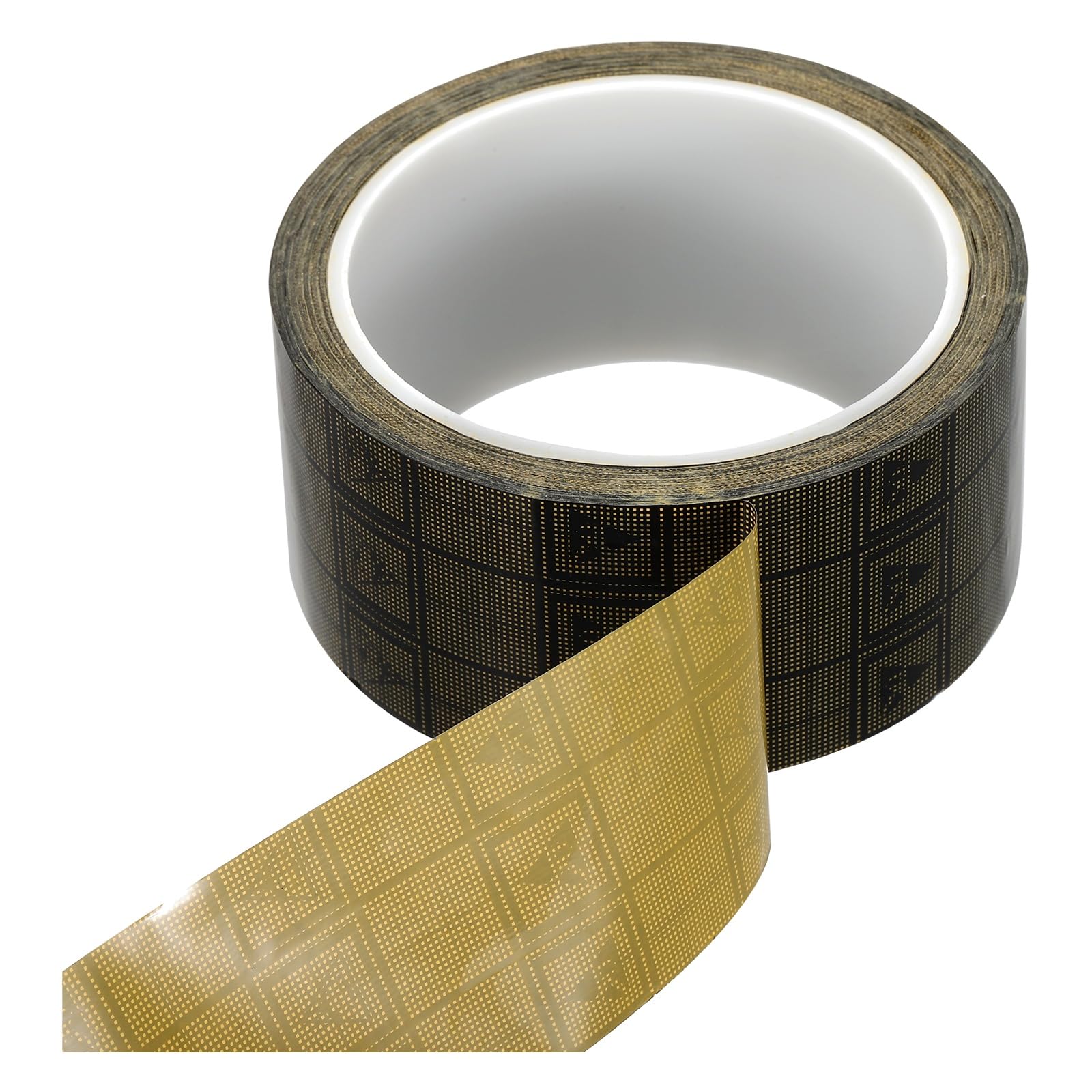 PATIKIL Antistatic Tape, 2.36 Mil Thick, 48 x 36m Conductive Adhesive Grid ESD Tape for Circuit Board Laptop Mobile Phone Communication Electronics Parts, Black/Yellow