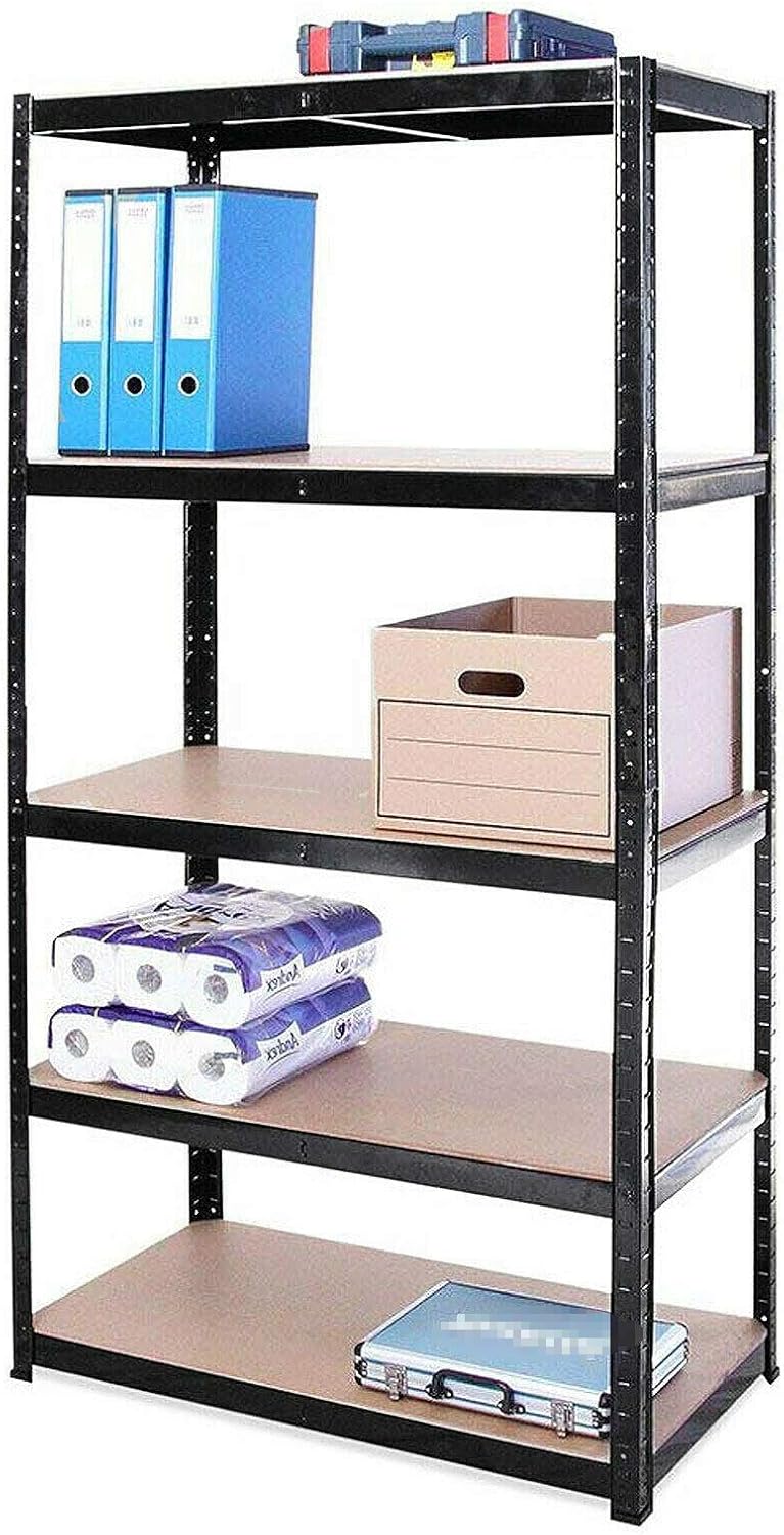 Heavy Duty Shelving, Garage Storage Shelves, Metal Racks， 5 Levels