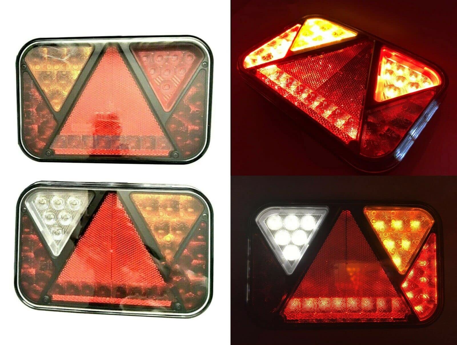Set di illuminazione per rimorchio LED Luci posteriori, scatola di controllo a 13 poli, cavo da 9 m