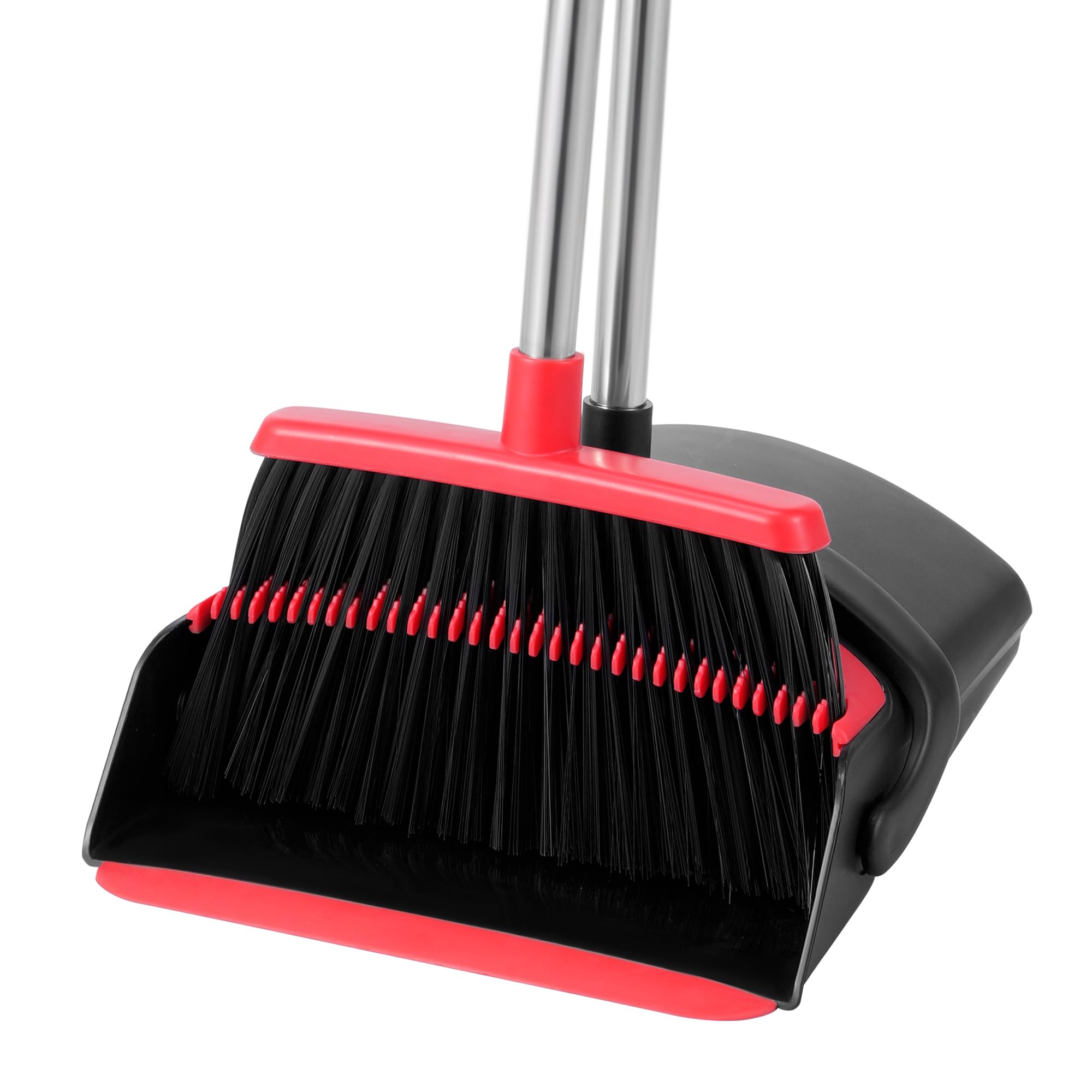 Broom And Dustpan Set Combo With 54 Inch Long Handle For - View #3
