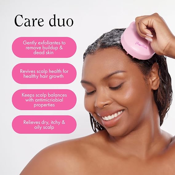 Rizos Curls Detox Scalp Scrub & Scalp Massage Brush Bundle