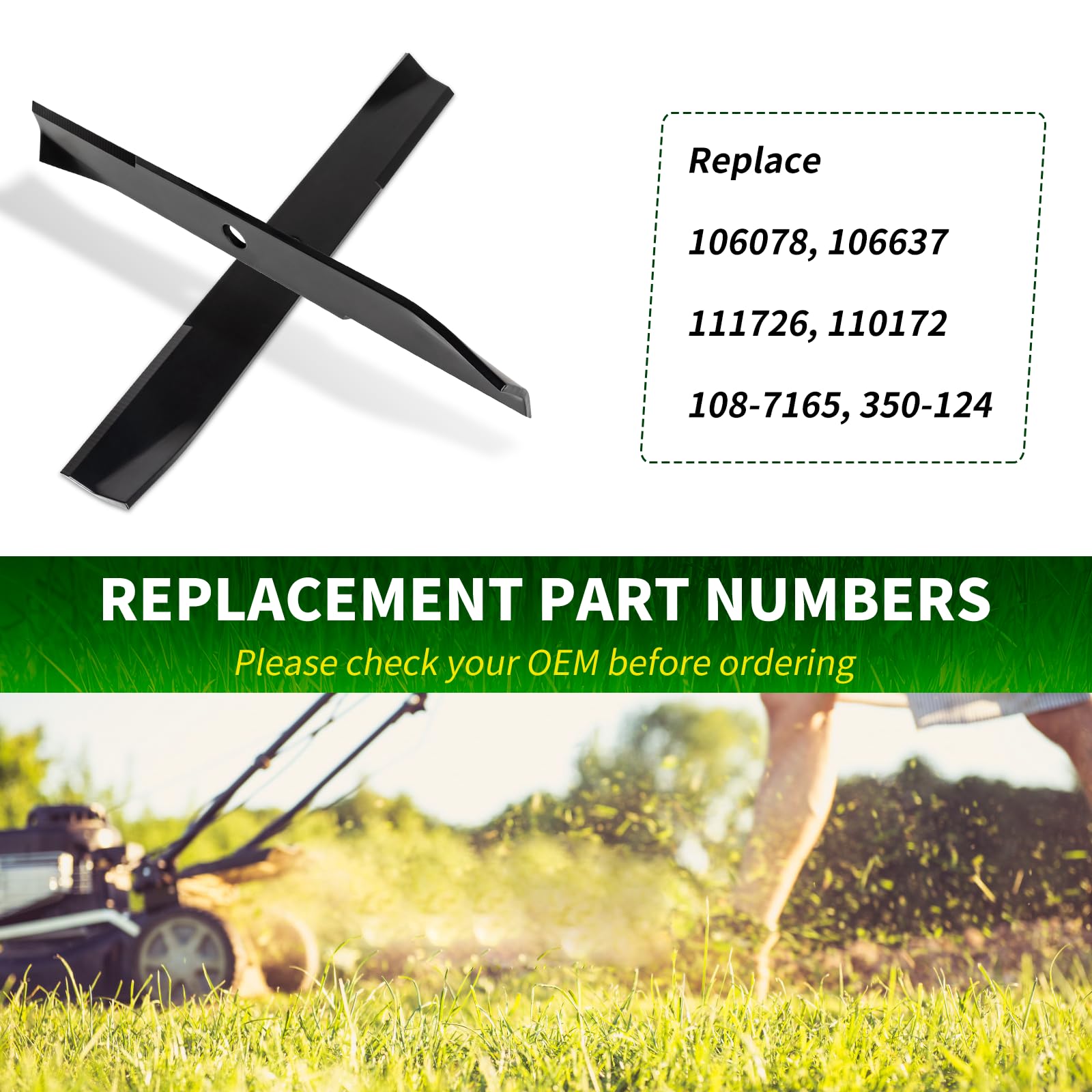 minoruページ Amazon.com : CLSR2U 106078 Mower Blades Compatible with Toro