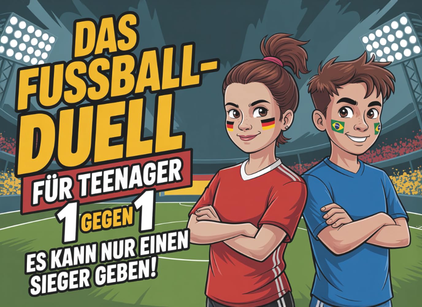 Das Fußball Duell Buch für Teenager: 28 lustige Spiele und Challenges ohne Handy. Perfektes Fussball Geschenk für Jungen und Mädchen ab 12!