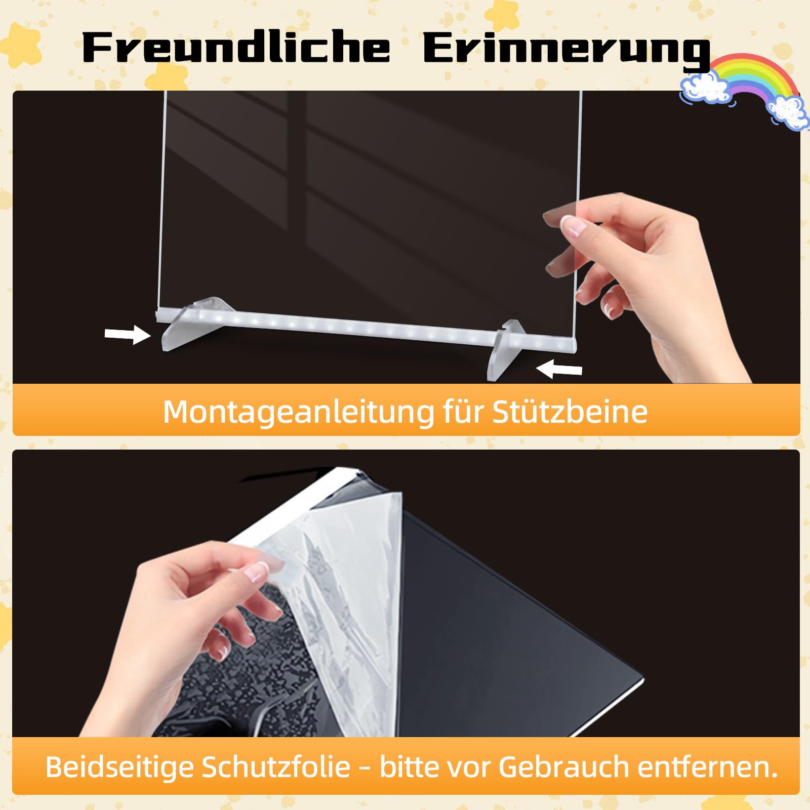 LED Zeichenbrett Kinder, Kreatives Lernspielzeug mit 14 Neon Stiften, Leuchttafel mit 8 Farben & 6 Lichtmodi, Wiederverwendbare Maltafel für Mädchen Jungen 4-8 Jahre, Geschenk Set