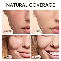 Vista 3 de Matte Full Coverage Liquid Foundation - Lightweight & Flawless Oil Control Foundation Makeup, Waterproof and Long-Lasting Skin Foundation Concealer