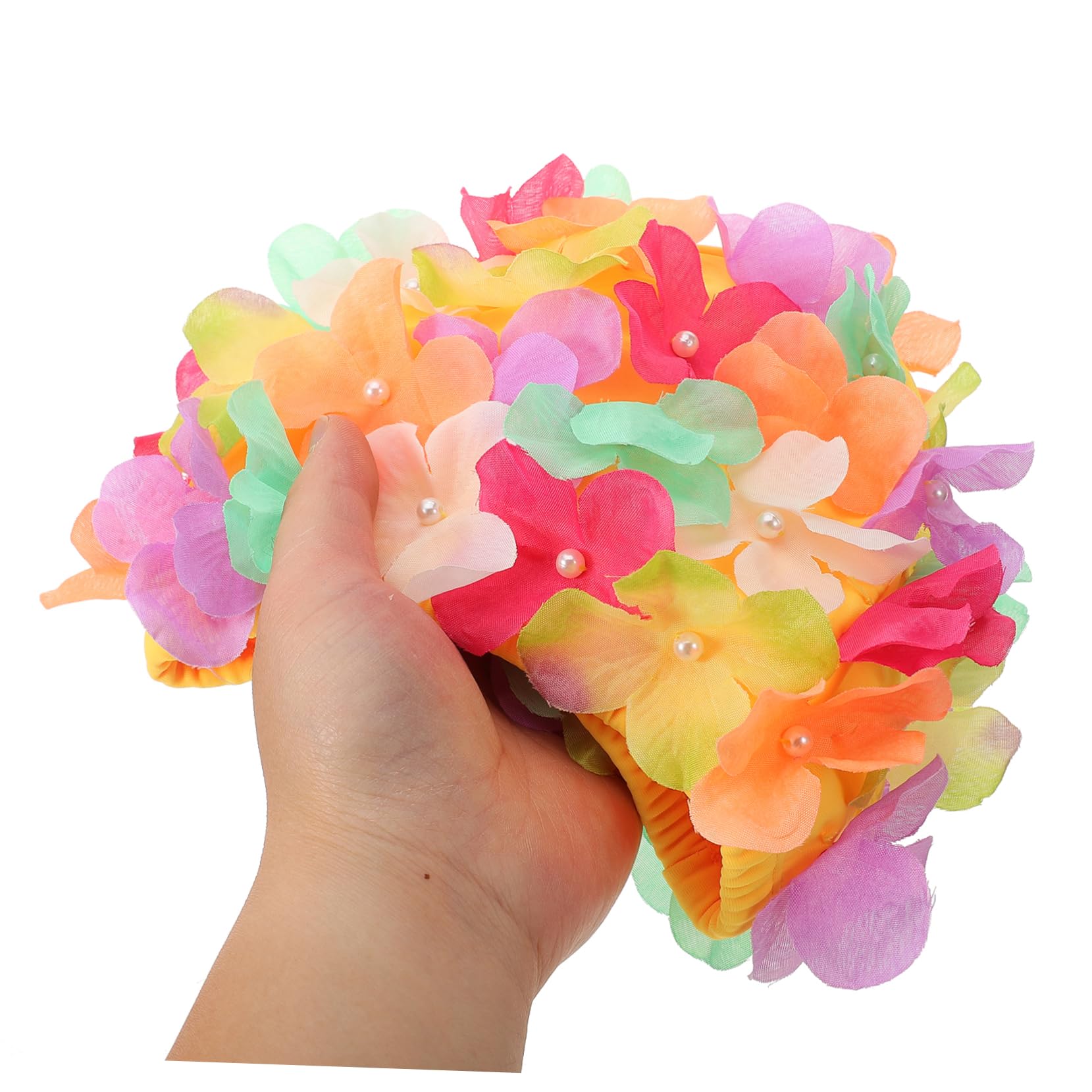 Kisangel Tappo Da Nuoto Cappello Da Bagno Piscina Cuffia Da Nuoto Nuotare i Floreale Per Tessuto Nuotata Donna Cuffia Da Bagno Cuffia Elastica Swim Cap Fiore Nylon