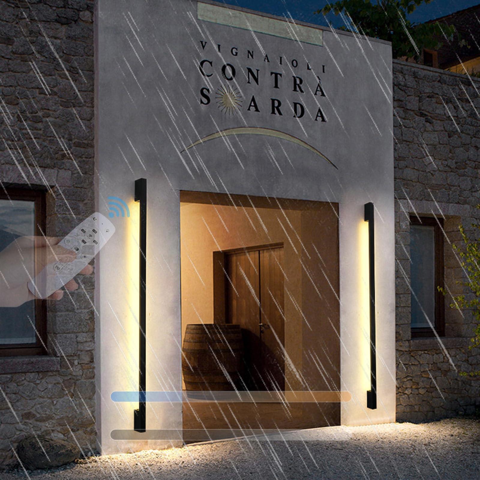 Applique murale extérieur LED pour éclairage terrasse et patio cosy