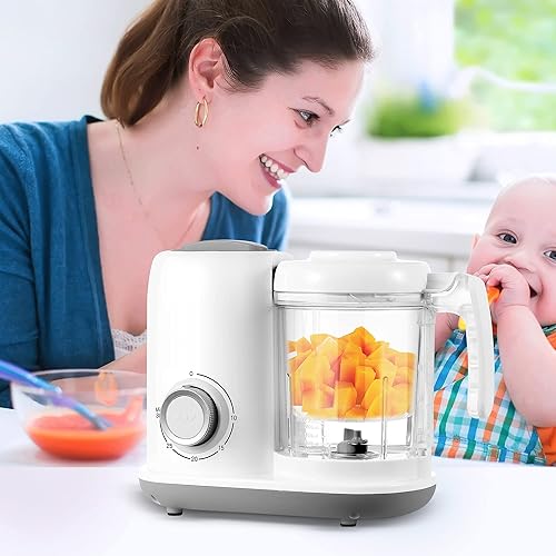 Miniatura 7 de Máquina de alimentos para bebés, procesador de alimentos para bebés 4 en 1 y vaporizador, licuadora de puré, máquina multifuncional para hacer puré