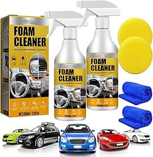 Car Interior Foam Refinisher Cleaner, All Around Master Foam Cleaner, 2023 New Multi Purpose Foam Cleaner, All-Purpose Household Cleaners for Car and Kitchen Strong Stain Remover (2 Set)