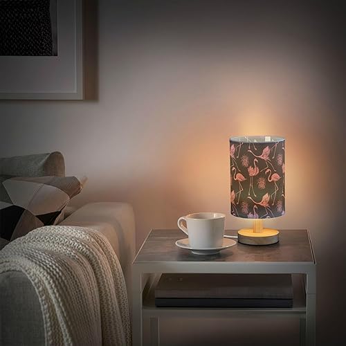 Miniatura 6 de FRODOTGV Table Lamps Night Stand Lamps Small Pink Flamingos Black Lamps for Small Spaces Classroom