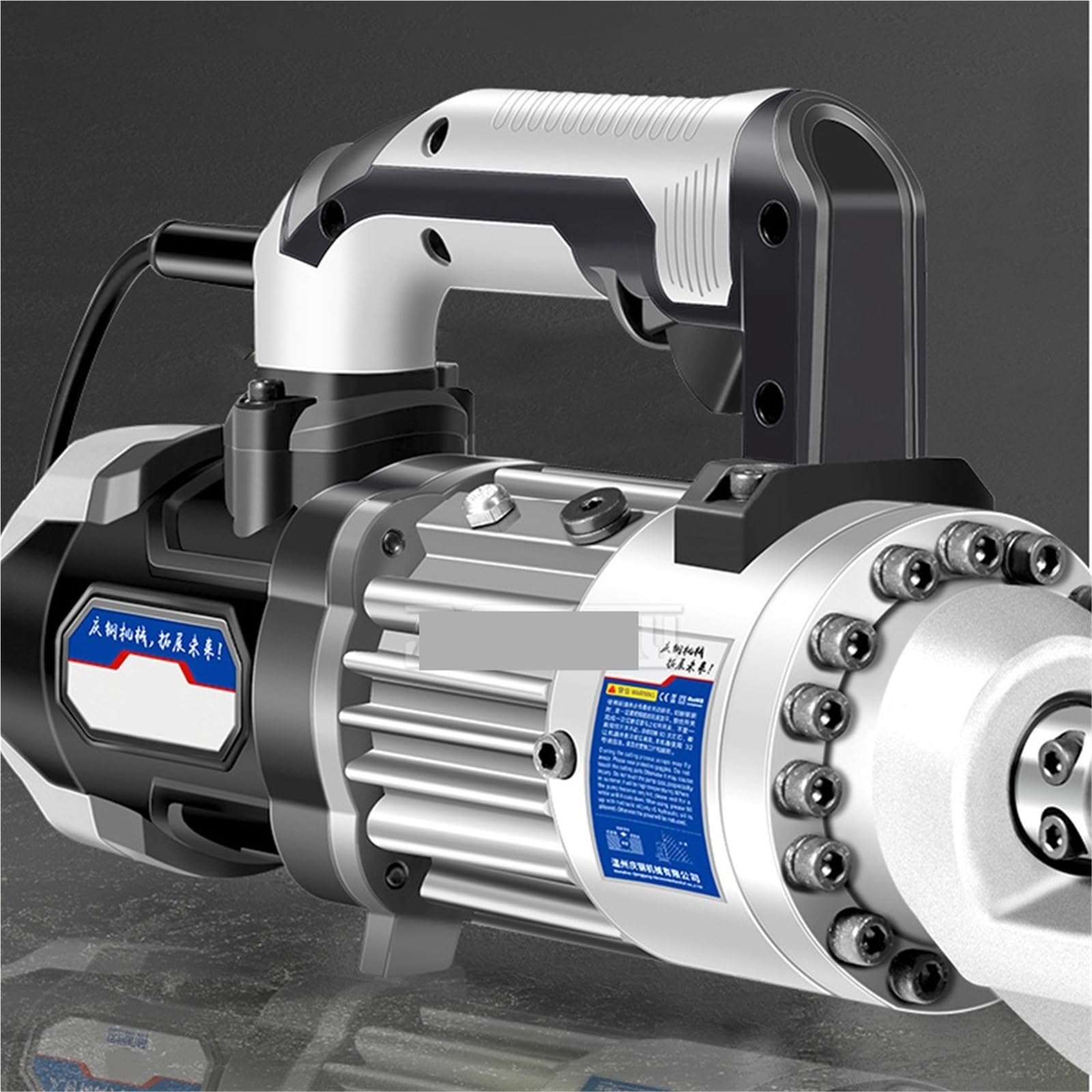 Przenośna giętarka do prętów stalowych, elektryczna bezszczotkowa hydrauliczna maszyna gięcia i prostowania 4-16 mm Wysoka wydajność(B)