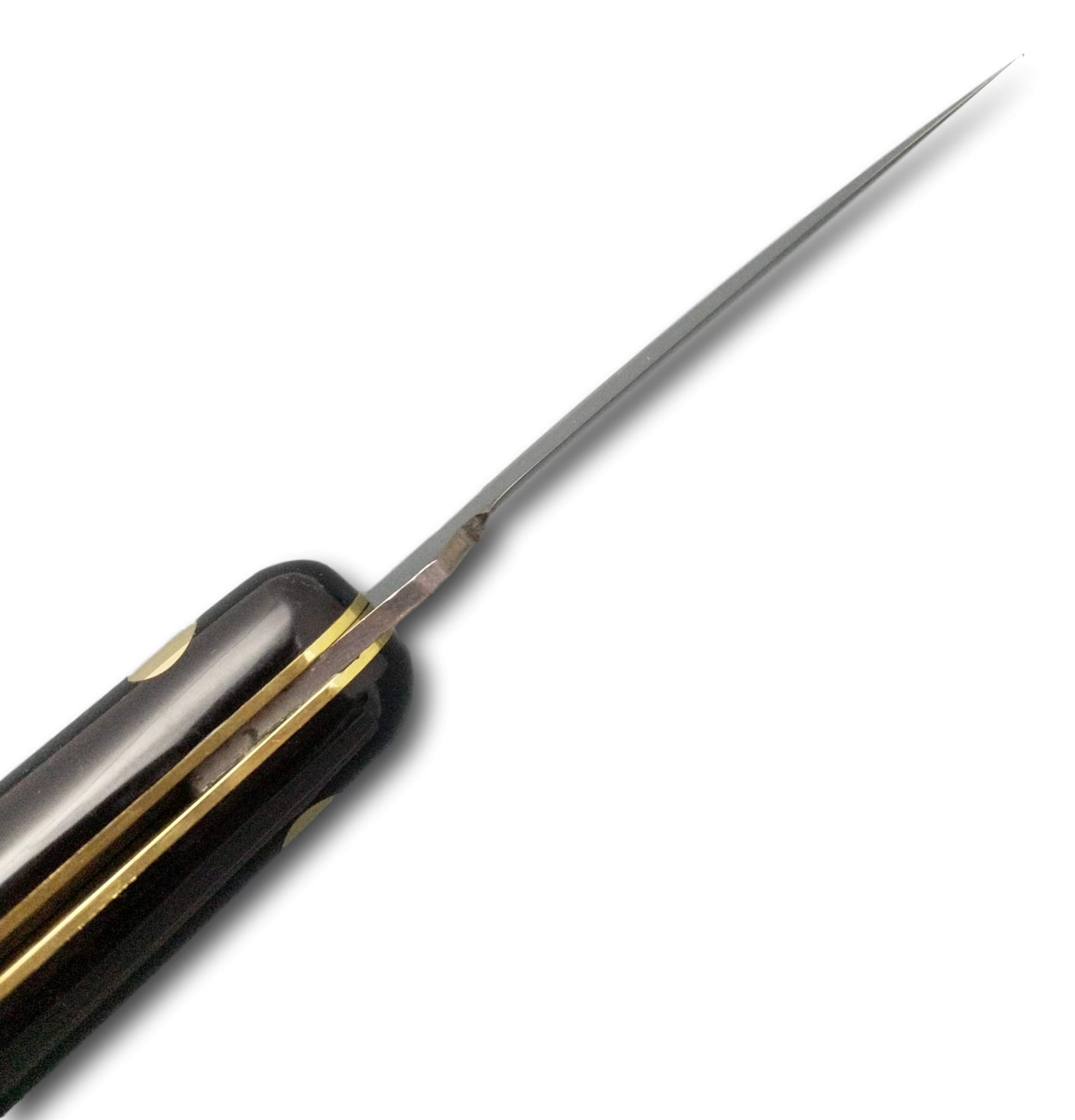 DUE BUOI COLTELLO INNESTO 247P - LAMA IN ACCIAIO AD ALTO TENORE DI CARBONIO…