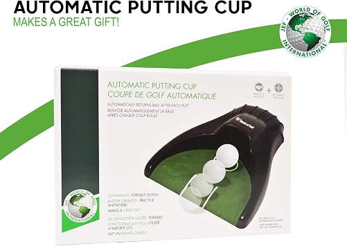 JEF World Of Golf Automatic Putting Cup , Black