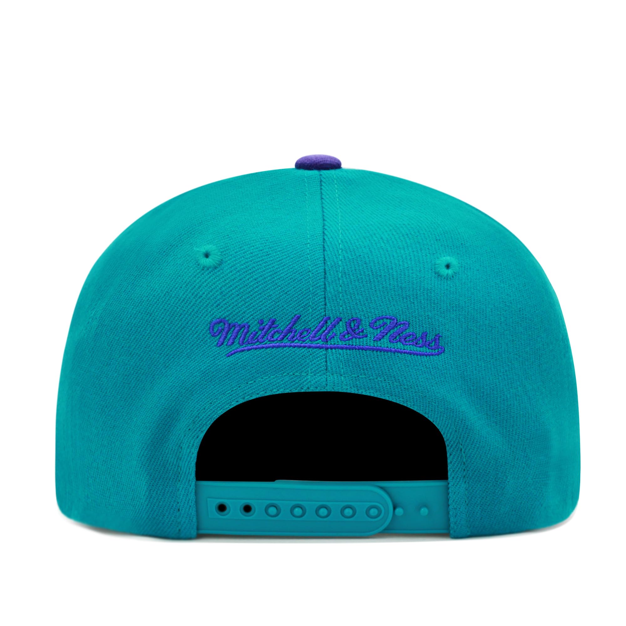 Mitchell & Ness Charlotte Hornets Team Two Tone Red Line Solid Flex Snapback Cap, turkusowy, rozmiar uniwersalny