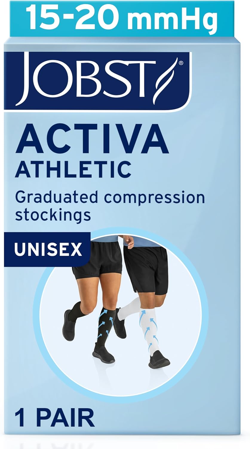 JOBST ACTIVA Athletic 15-20 mmHg Compression Socks Knee High, Closed Toe - Image 7