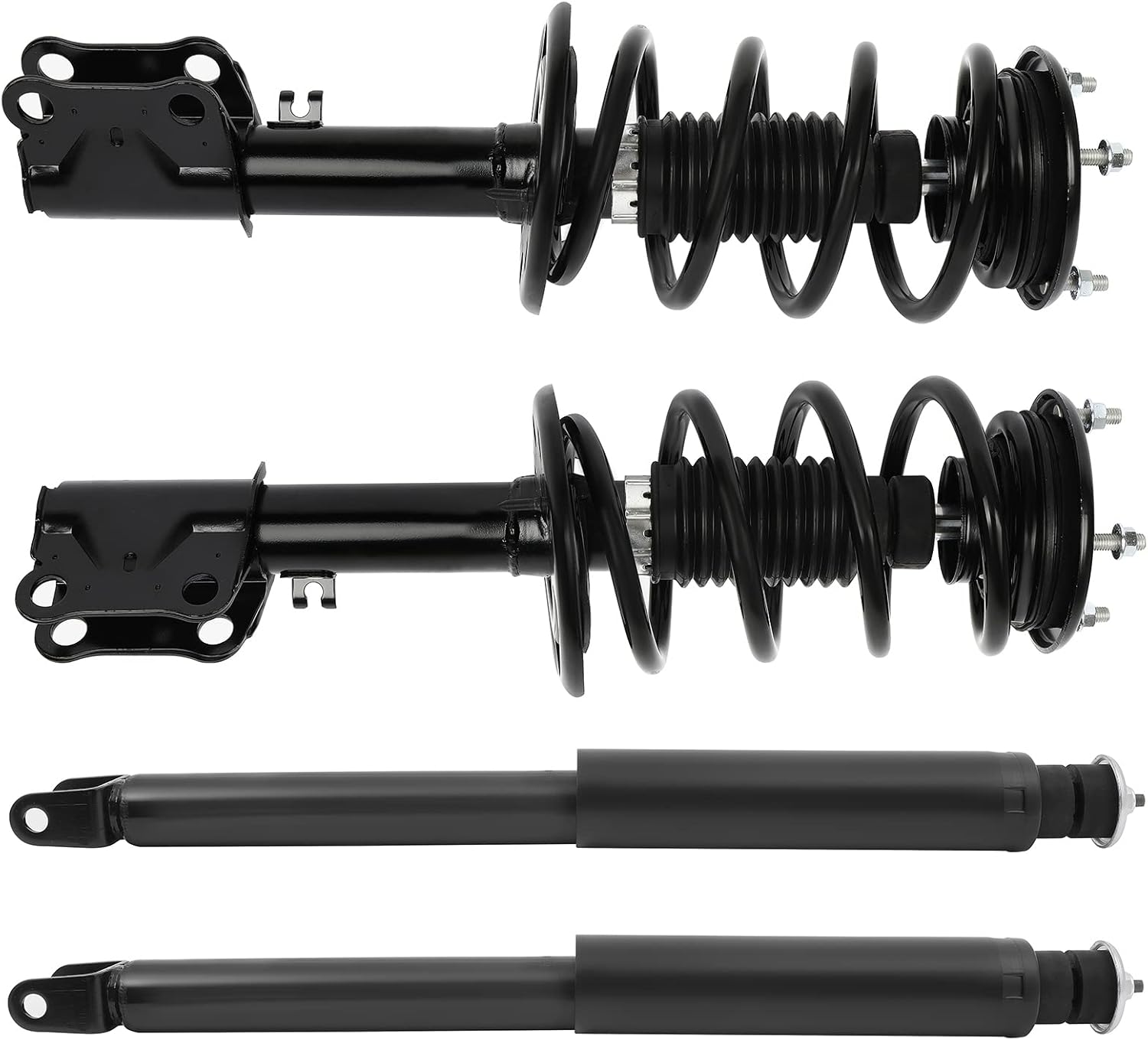 Front and Rear Complete Struts Assembly Shock Absorbers w/Coil Spring Fits 2013-2017 for Ford Taurus Replace 172653 349165 5648 (Set of 4)