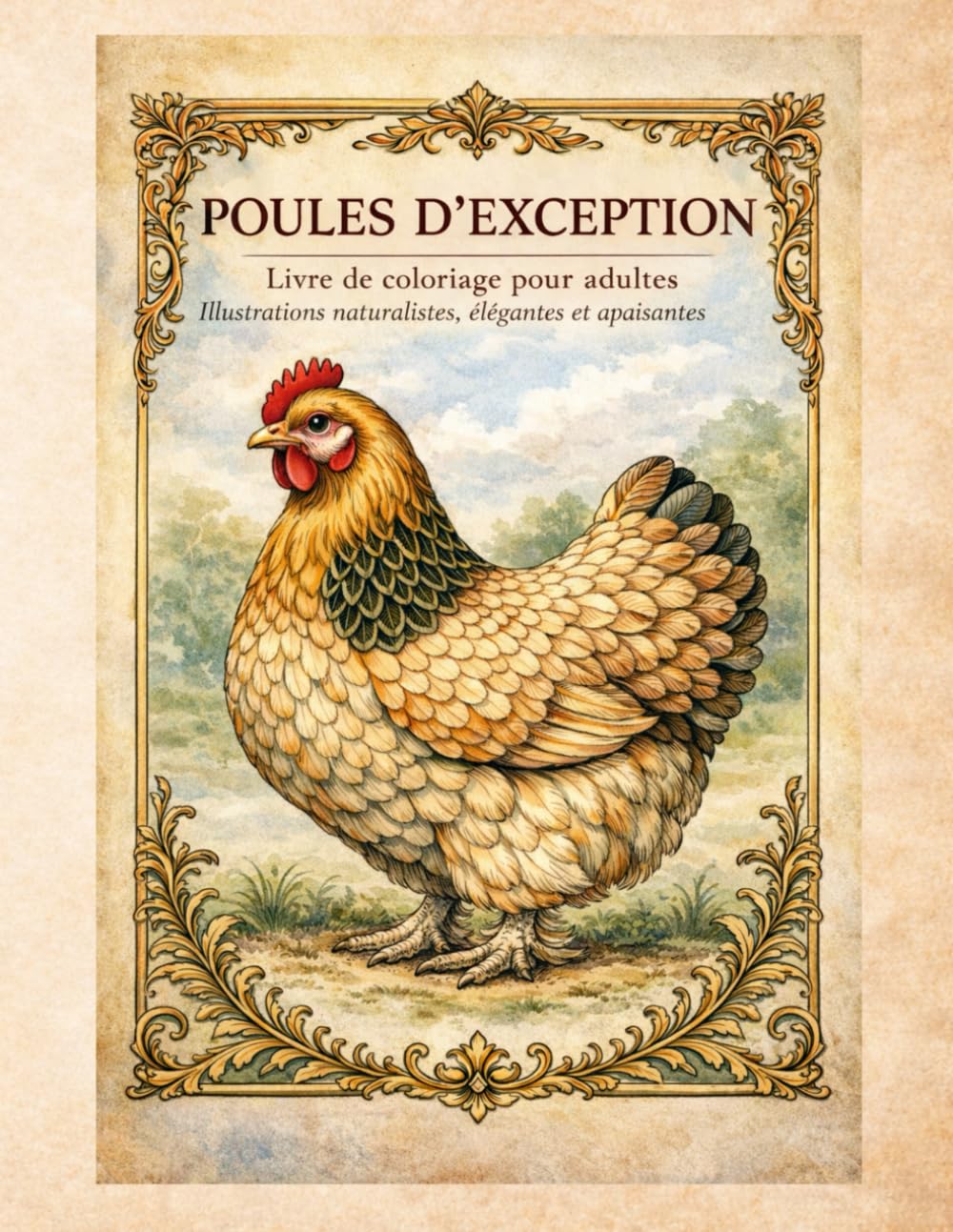 Poules d'exception: Livre de coloriage pour adultes – Illustrations naturalistes, élégantes et apaisantes
