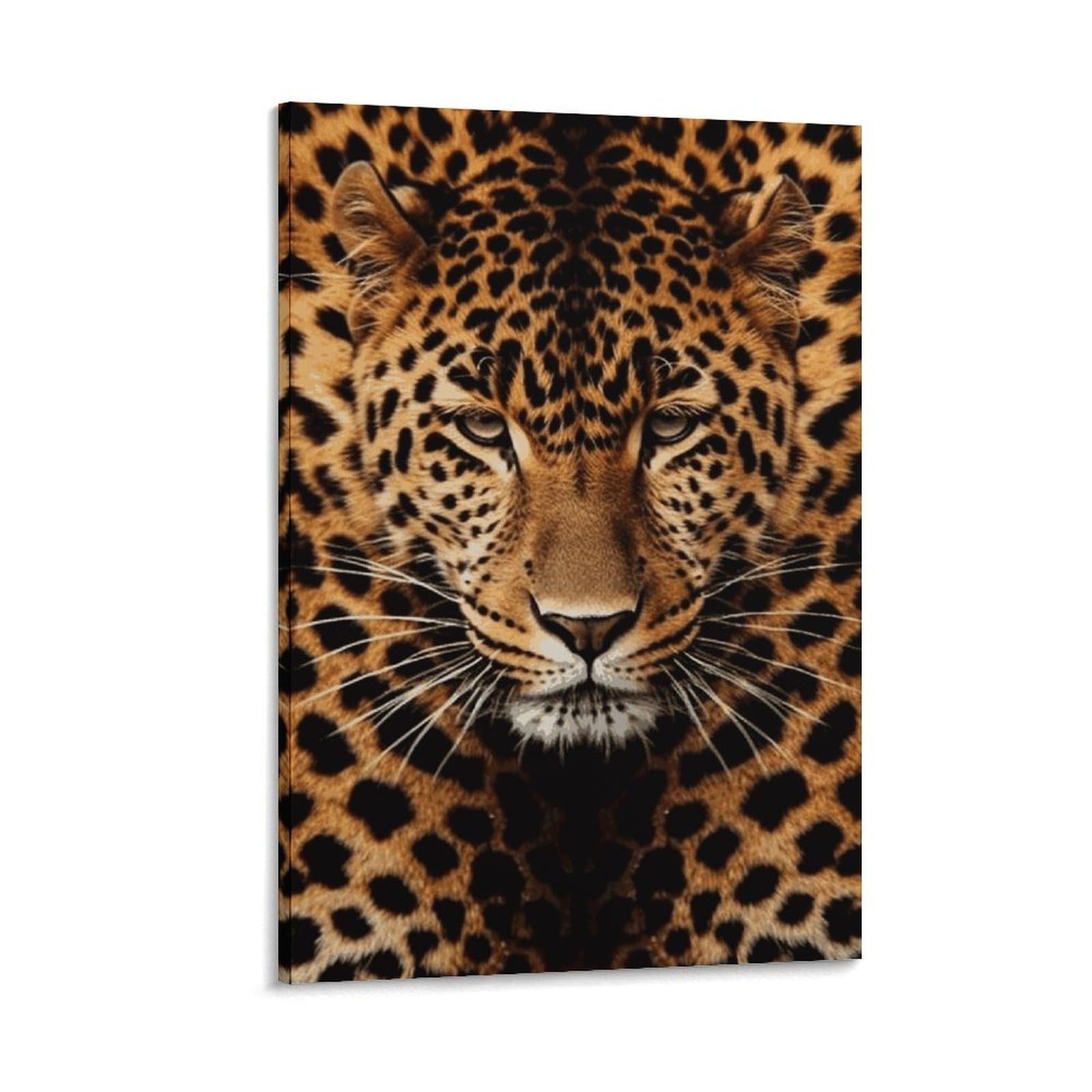 Canvas Wall Art for Living Room 16"x24" Modern Artwork Painting Pictures Hanging Canvas Prints Depict A Leopard Aesthetic Wall Art for Bedroom Bathroom Office Wall Art Print Decor Depict A Leopard Ca