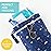 Bumkins Waterproof Wet Dry Bag for Baby, Travel, Swim Suit, Cloth Diapers, Pump Parts, Pool, Beach, Gym Clothes, Toiletry, Hook to Stroller, Daycare, Zipper Reusable Wetdry Packing Pouch, Evil Eye