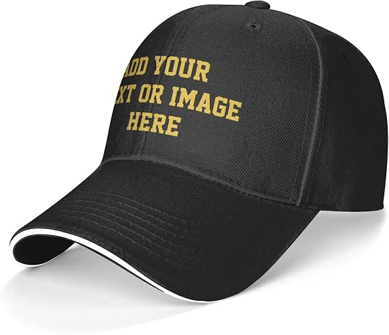 Custom Hats Add Photos/Logo/Text to Design Your Personalized Baseball Cap for Men & Women Adjustable