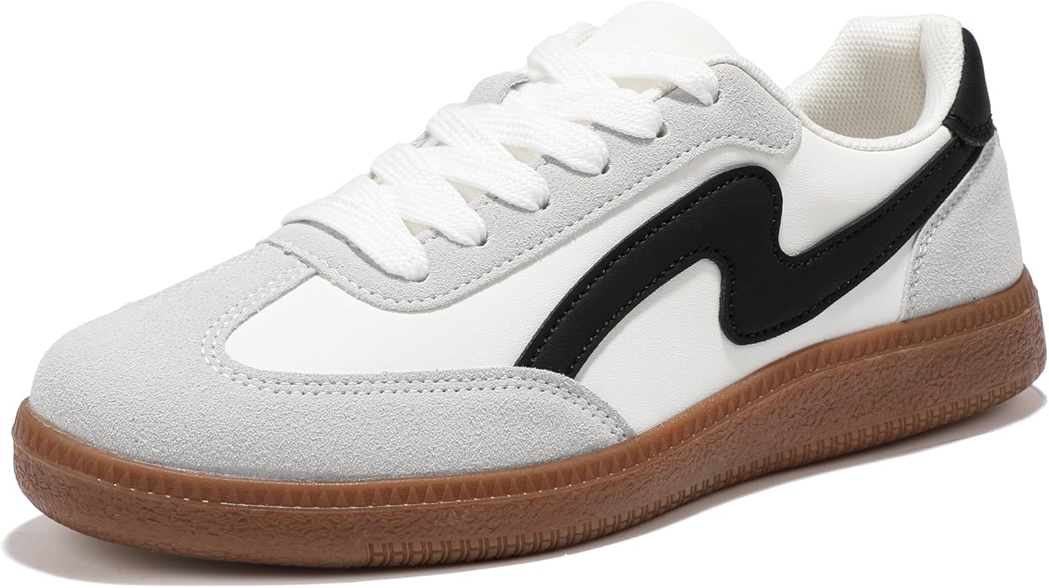 IDIFU Women's Casual Sneakers: Memory Foam Comfort, Non-Slip Lightweight Tennis Shoes for All-Day Style