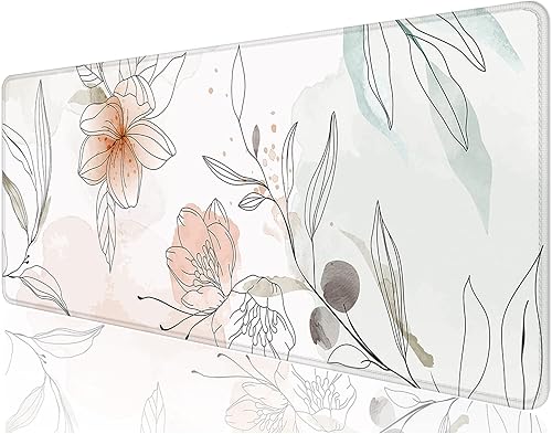 Miniatura 44 de Tapete de escritorio, 32 x 12 pulgadas, XXL extendido, grande, alfombrilla de mouse para juegos, decoración de escritorio, bonitos suministros de